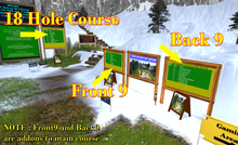 18 Hole Contest Golf Course Full Set