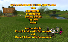 9 Hole Front9 and Back9 ADDON