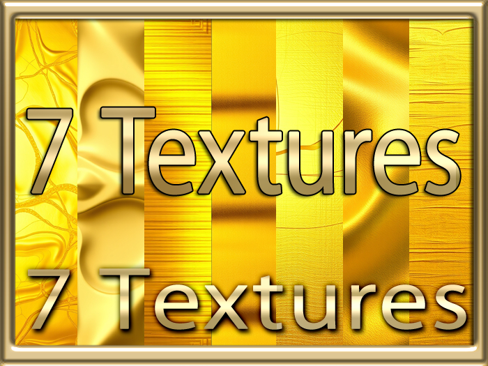 [ Professional Gold 02 ] 7 Textures