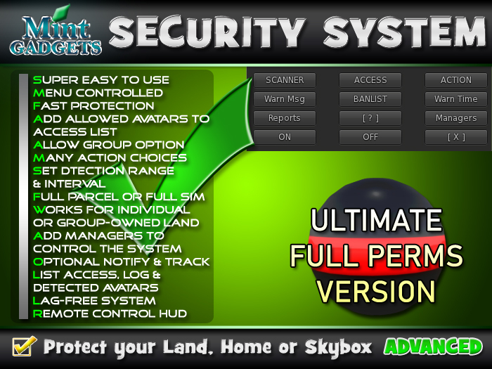 Mint Premium Security System - Ultimate Full Perms Version