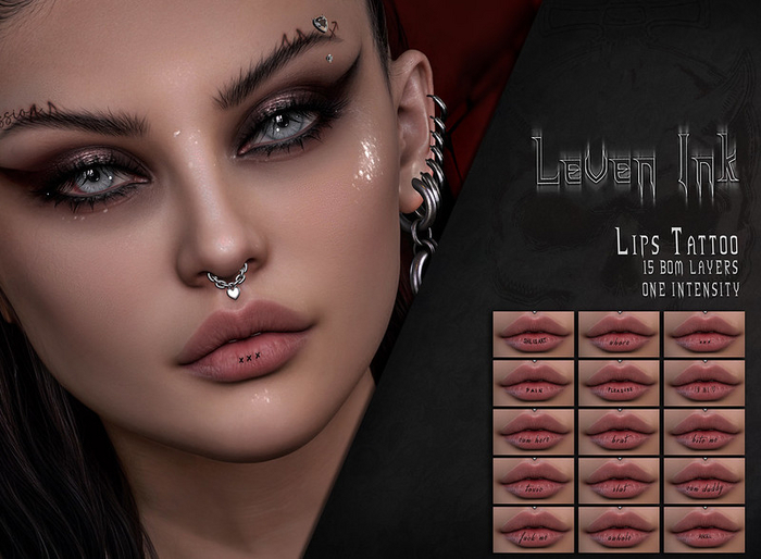 Leven Ink - Lips Tattoo