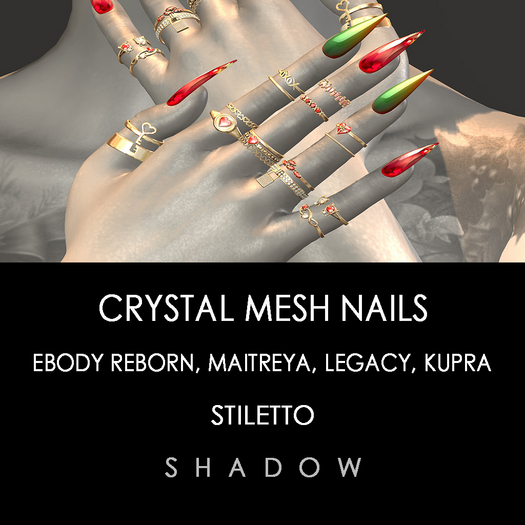 Shadow - Crystal Nails (MESH)
