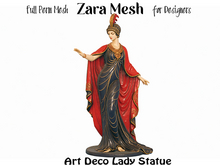 ZM PBR Art Deco Lady Statue FULL PERM MESH
