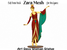 ZM PBR Art Deco Woman Statue FULL PERM MESH