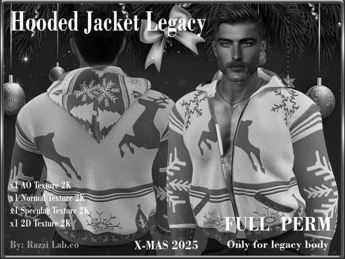 (DEMO) - Hooded open Jacket_Legacy - (DEMO)