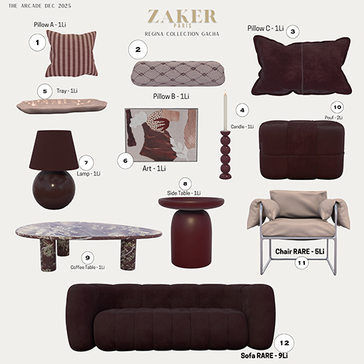 ZAKER : Regina Sofa (Rez & Open) 12 RARE