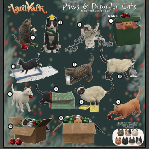 2. Aardvark : Paws & Disorder - Twinkle Tangle Tabby