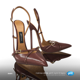 [Gos] Aven Buckled Heels - Hot Chocolate
