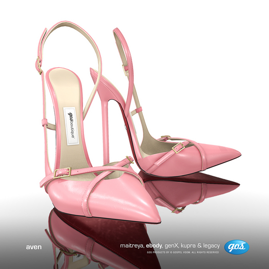 [Gos] Aven Buckled Heels - Conch Shell