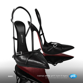 [Gos] Aven Buckled Heels - Black