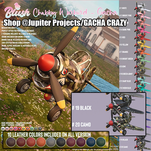 BLUSH - Chubby Warbird - Color #20 RARE (Camo)