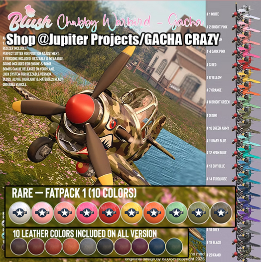 BLUSH - Chubby Warbird - Fatpack 1 RARE