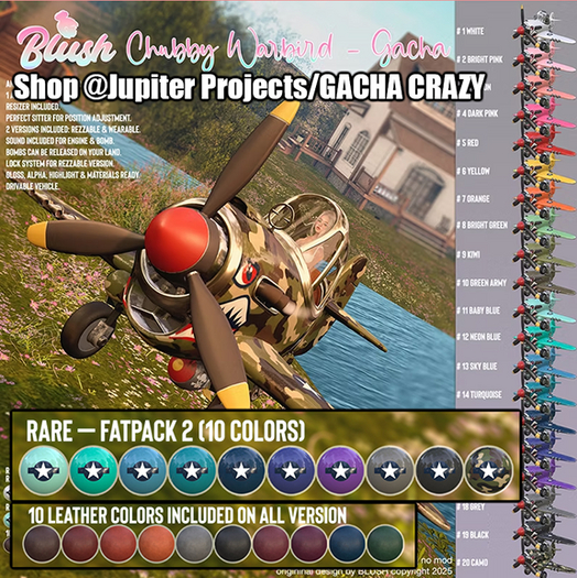 BLUSH - Chubby Warbird - Fatpack 2 RARE