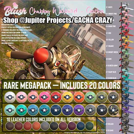 BLUSH - Chubby Warbird - Megapack RARE