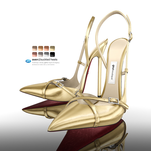 [Gos] Athena Safety-Pin Pumps - Metallic Collection