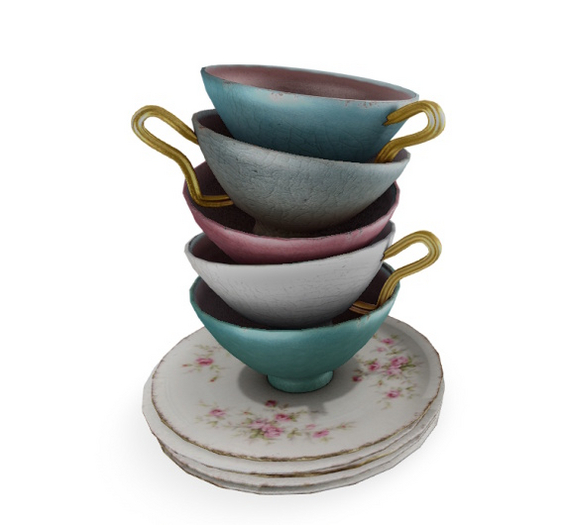 SPELL : Stack of Tea Cups [Colors]