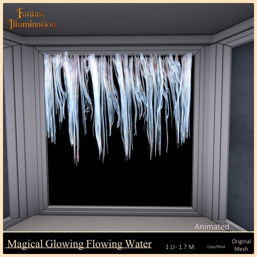 Magical  Glowing Flowing Water 
