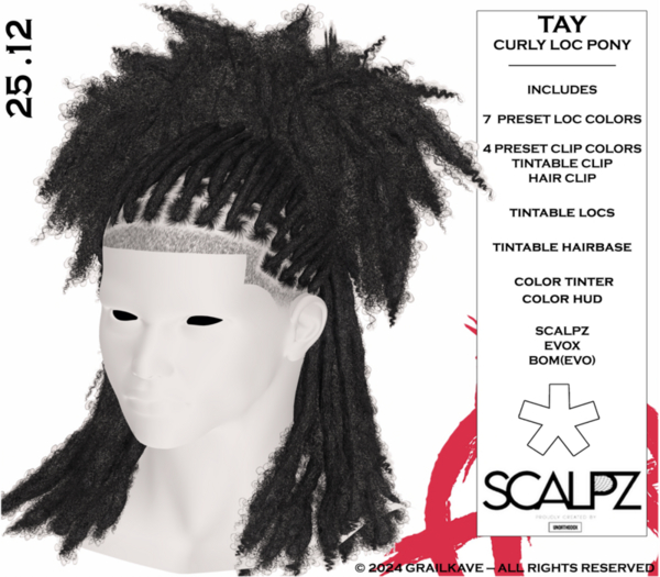[GK] TAY CURLY LOC PONY [ADD ME]
