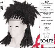 [GK] TAY CURLY LOC PONY [ADD ME]