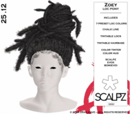 [GK] ZOEY MESSY LOC PONY FEMALE  [ADD ME]