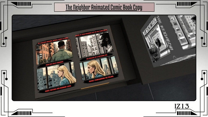 The Neighbor Animated Comic Book Copy