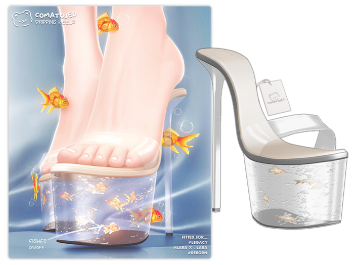 #comatosed. dripping heels [grey]