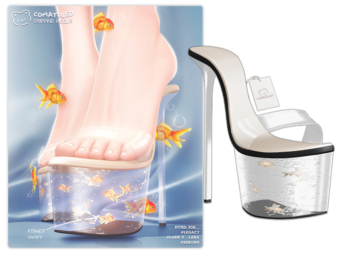 #comatosed. dripping heels [black]