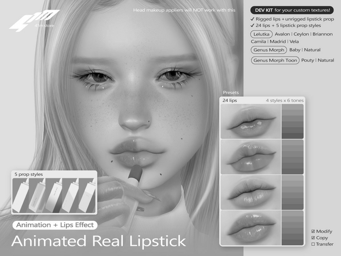 41m / Animated Real Lipstick DEMO