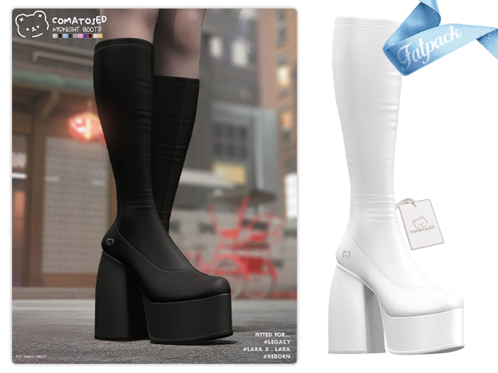 #comatosed. midnight boots [fp.]