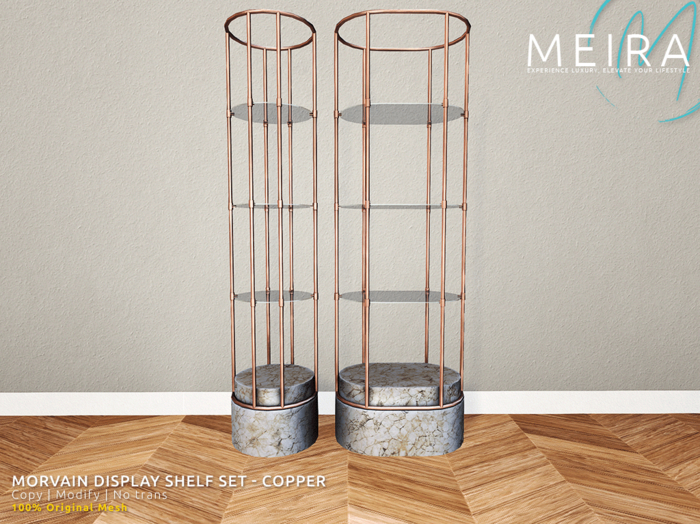 Meira Morvain Display Shelf Set - Copper