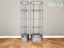 Meira Morvain Display Shelf Set - Chrome