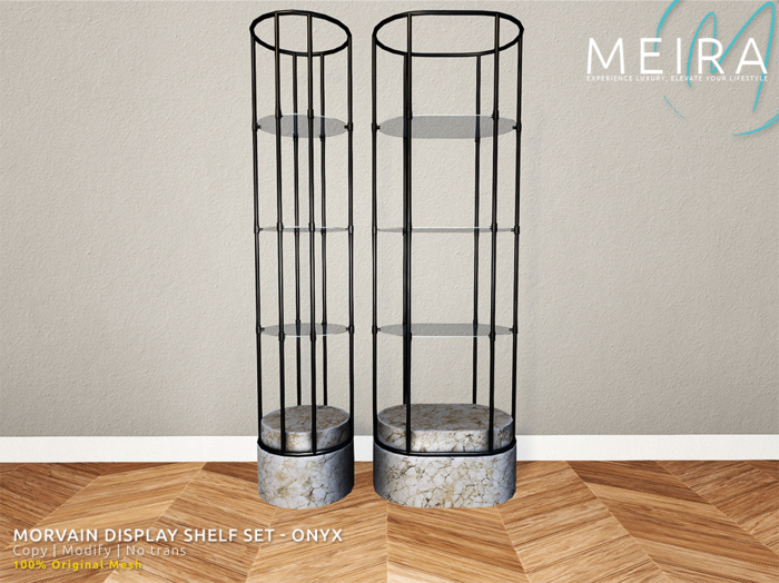 Meira Morvain Display Shelf Set - Onyx