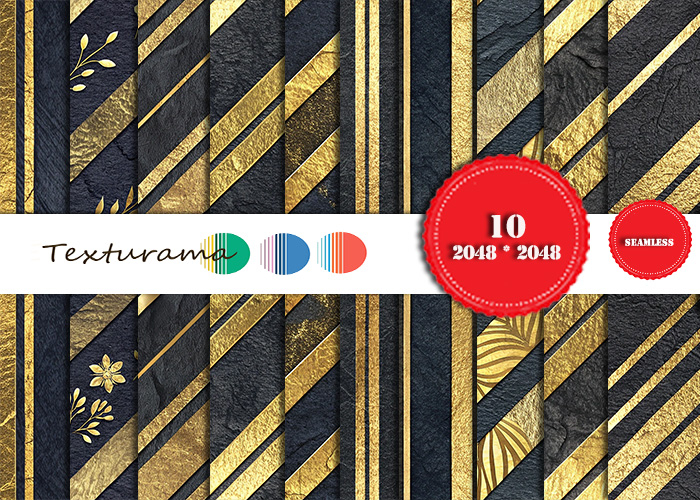 TEXTURE METALLIC BLUE GOLD(add)