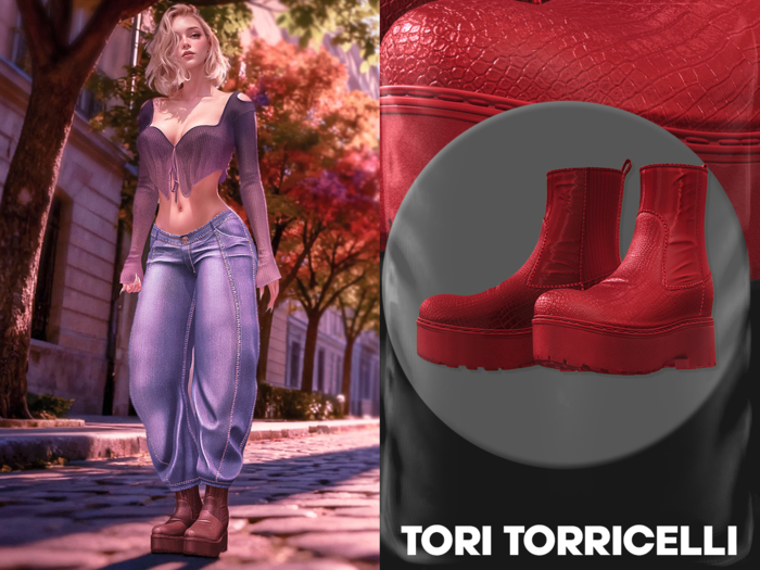 TORI TORRICELLI // Anouk Boots // Red