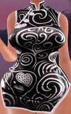 SKBW Cheongsam - B&W