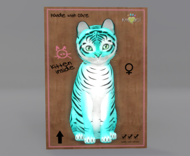 Female Breedable Cat KittyCatS Tiger! - Turquoise Jade