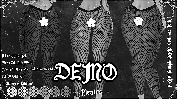 [PV] eGirl Simple BOM Fishnets Pack 1 [DEMO]
