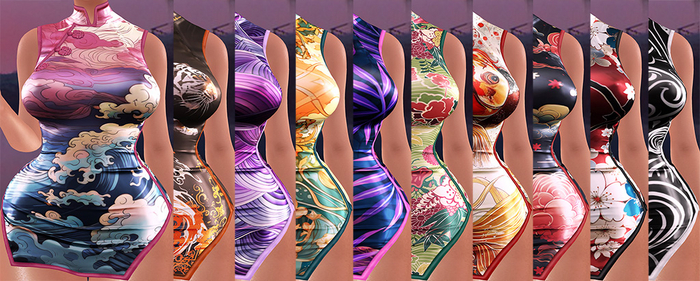 SKBW Cheongsam - FATPACK