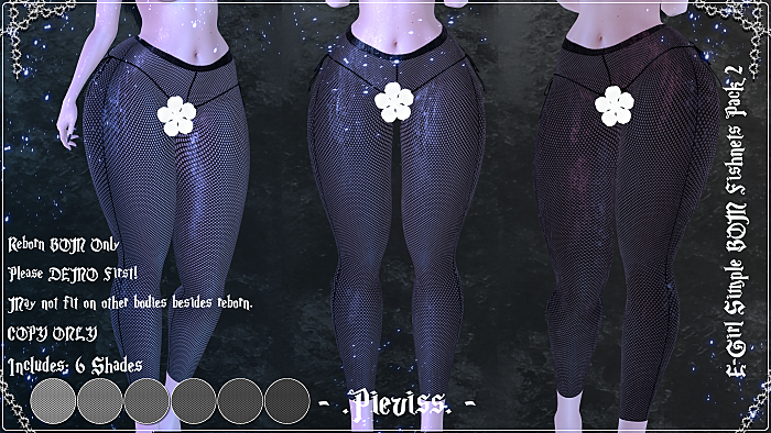 [PV] eGirl Simple BOM Fishnets Pack 2