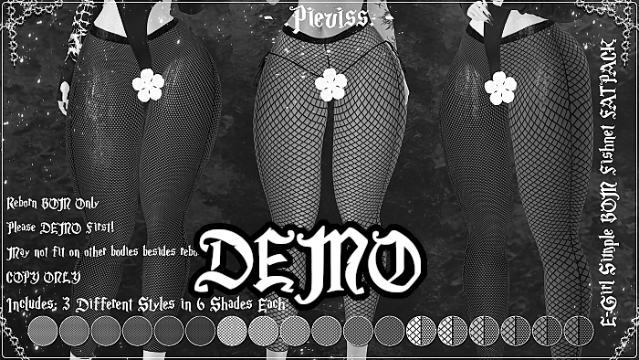 [PV] eGirl Simple BOM Fishnets FATPACK [DEMO]