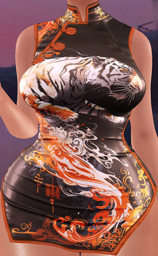 SKBW Cheongsam - Tiger