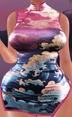 SKBW Cheongsam - Waves