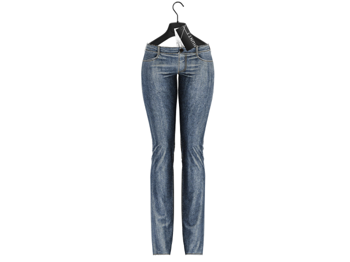 [HUNTT] - Molly Low-Rise Jean - Pigeon