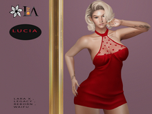 LA-Unpack Lucia Dress Red
