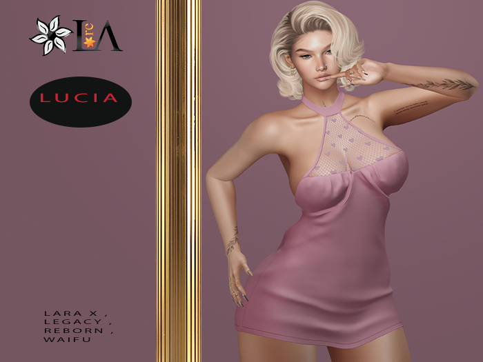 LA-Unpack Lucia Dress Pink