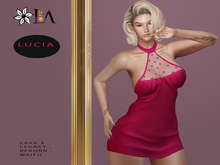 LA-Unpack Lucia Dress Fraise