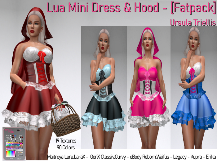 7287 Lua Mini Dress & Hood - [Fatpack]