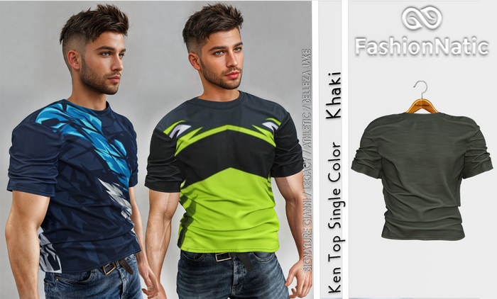 Top Ken Men's Khaki - Signature Gianni, Belleza Jake, Legacy, Athletic - FashionNatic