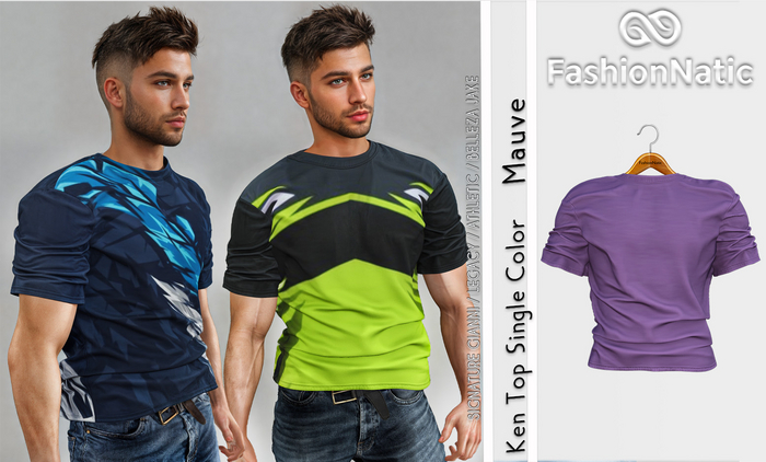 Top Ken Men's Mauve - Signature Gianni, Belleza Jake, Legacy, Athletic - FashionNatic