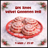 DFS Xmas Velvet Cinnamon Roll - ACTUAL ITEM